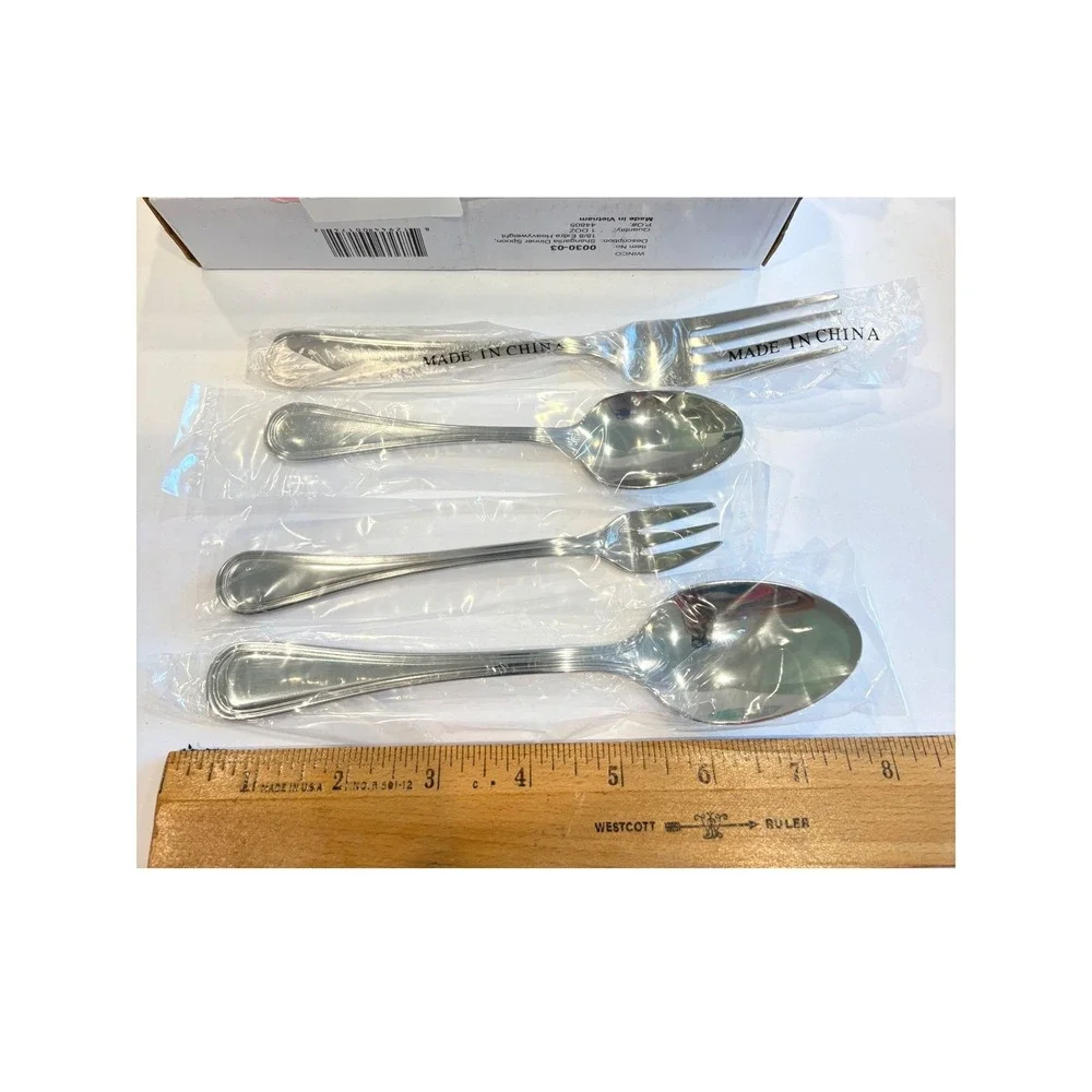 Huge Lot Winco Shangarila Flatware Set 18/8 S/S Spoons Forks New Mixed Lot 119